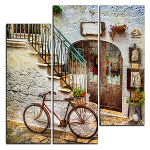 Obraz na plátne - Stará ulica v Taliansku - štvorec 3153C (75x75 cm)