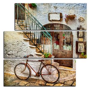 Obraz na plátne - Stará ulica v Taliansku - štvorec 3153D (75x75 cm)