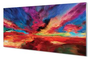 Nástenný panel  farebné fraktály 100x50 cm