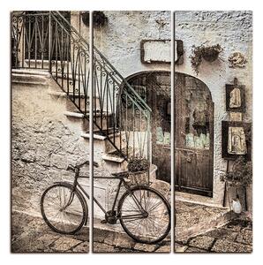 Obraz na plátne - Stará ulica v Taliansku - štvorec 3153FB (75x75 cm)