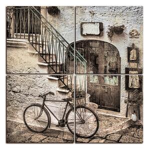 Obraz na plátne - Stará ulica v Taliansku - štvorec 3153FE (60x60 cm)