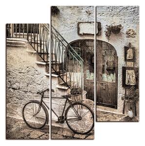 Obraz na plátne - Stará ulica v Taliansku - štvorec 3153FC (75x75 cm)
