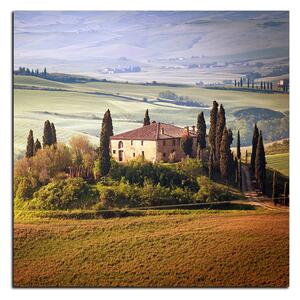 Obraz na plátne - Talianská venkovská krajina - štvorec 3156A (50x50 cm)
