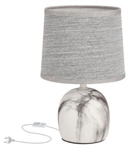 Svetlosivá stolová lampa s textilným tienidlom (výška 25 cm) Adelina – Candellux Lighting