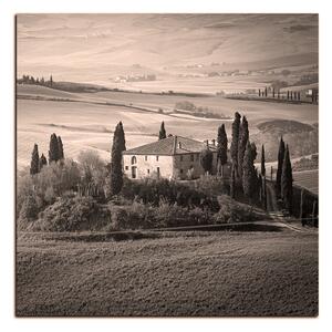 Obraz na plátne - Talianská venkovská krajina - štvorec 3156QA (50x50 cm)