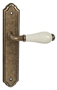 Dverové kovanie MP - LEONTINA - SO (OBA - Antik bronz), kľučka-kľučka, WC kľúč, MP OBA (antik bronz), 90 mm