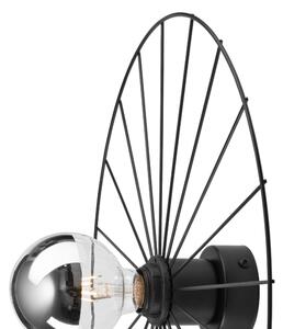 Nástenné svietidlo MONTANA 1xE27/15W/230V pr. 45 cm čierna