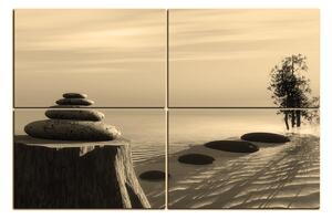 Obraz na plátne - Zen stones 1162FE (150x100 cm)