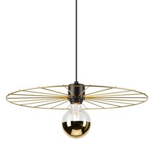 Luster na lanku MONTANA 1xE27/15W/230V pr. 45 cm zlatá/čierna
