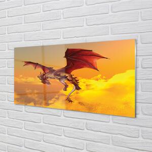 Nástenný panel  Zamračené oblohy drak 100x50 cm