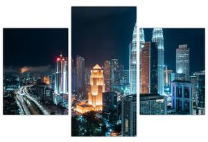 Obraz - Noc v Kuala Lumpur (90x60 cm)