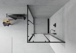 Mexen Rio štvorcová sprchová kabína 90 x 90 cm, inovať, čierna - 860-090-090-70-30