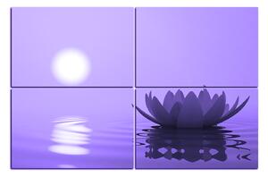 Obraz na plátne - Zen lotus 1167VD (150x100 cm)