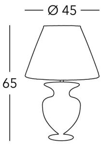 Kolarz 1415.71M.CH - Stolná lampa ANFORA 1xE27/100W/230V 24K zlatý