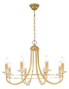 Kolarz 330.88.8C - Krištáľový luster na reťazi IMPERIAL 8xE14/60W/230V zlatá