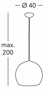 Kolarz 0392.31L.3.Ki.Au - Luster na lanku LUNA 1xE27/60W/230V 24K zlatý