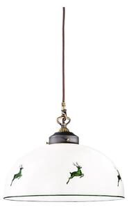 Kolarz 731.32.102 - Luster na lanku NONNA 1xE27/75W/230V pr. 36 cm jelene zelená
