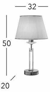 Kolarz 330.71.8C - Krištáľová stolná lampa IMPERIAL 1xE27/60W/230V zlatá/béžová