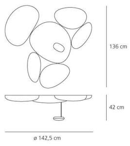 Artemide 1245110A - LED Stmievateľné stropné svietidlo SKYDRO LED/29W/230V 3000K