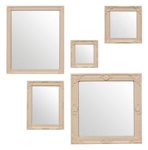 Nástenné zrkadlá v súprave 5 ks Baroque – Premier Housewares