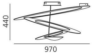 Artemide 1242010A - Stropné svietidlo PIRCE 1xR7s/11W/230V biela