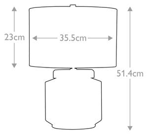 Elstead LUGA-TL-NATURAL - Stolná lampa LUGA 1xE27/60W/230V