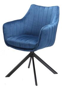 Jedálenská stolička OZOLAO modrá/čierna
