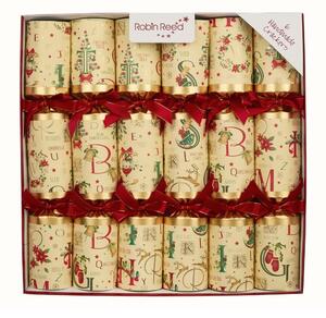 Vianočné crackery v súprave 6 ks Holiday Time - Robin Reed