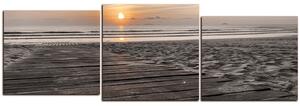 Obraz na plátne - Úsvit na mori - panoráma 5141FD (120x40 cm)