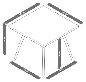Jedálenský stôl s betónovou stolovou doskou