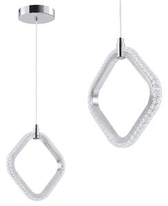 Toolight Toolight, LED závesné svietidlo, 10W, 3000K, 1500lm, LHJ127-1CP, chrómová, OSW-03282