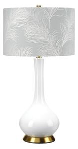 Elstead MILO-AB-TL-FDEB - Stolná lampa MILO 1xE27/60W/230V šedá