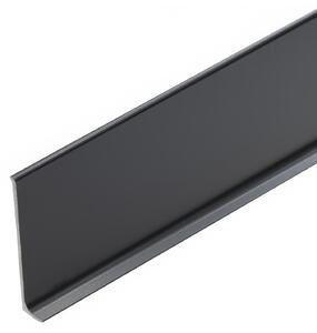 Lišta soklová Cezar LP59 Sivá tmavá RAL7021 celohliníková 59x10x2500 mm