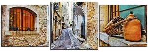 Obraz na plátne - Stará stredomorská ulica - panoráma 5151D (150x50 cm)