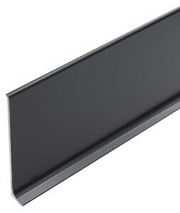 Lišta soklová Cezar LP80 Sivá tmavá RAL7021 celohliníková 80x10x2500 mm