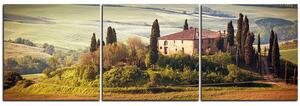 Obraz na plátne - Talianská venkovská krajina - panoráma 5156B (150x50 cm)
