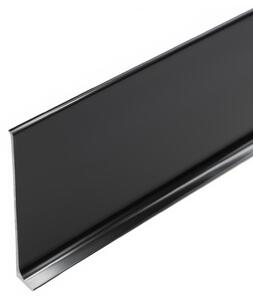 Lišta soklová Cezar LP80 Čierna RAL9005 celohliníková 80x10x2500 mm