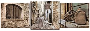 Obraz na plátne - Stará stredomorská ulica - panoráma 5151FD (150x50 cm)