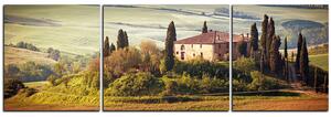Obraz na plátne - Talianská venkovská krajina - panoráma 5156C (150x50 cm)