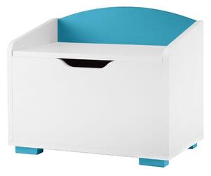 Konsimo Sp. z o.o. Sp. k. Detský úložný kontajner PABIS 50x60 cm biela/modrá KO0124 + záruka 3 roky zadarmo