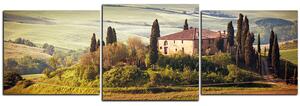 Obraz na plátne - Talianská venkovská krajina - panoráma 5156D (120x40 cm)