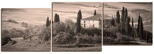 Obraz na plátne - Talianská venkovská krajina - panoráma 5156QE (90x30 cm)