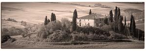 Obraz na plátne - Talianská venkovská krajina - panoráma 5156QA (105x35 cm)