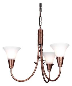 Elstead EM3-COPPER - Luster na reťazi EMILY 3xE14/40W/230V