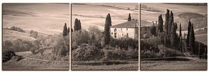 Obraz na plátne - Talianská venkovská krajina - panoráma 5156QB (150x50 cm)