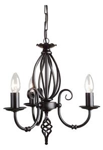 Elstead ART3-BLACK - Luster na reťazi ARTISAN 3xE14/60W/230V