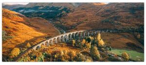 Obraz mosta v škótskom údolí (120x50 cm)