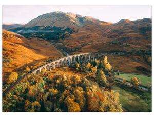 Obraz mosta v škótskom údolí (70x50 cm)