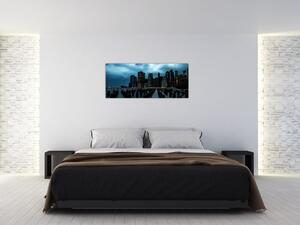 Obraz - Pohľad na mrakodrapy New Yorku (120x50 cm)
