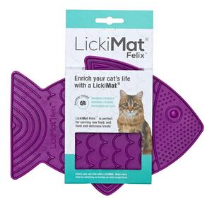 Lízacia podložka pre mačky Felix Purple – LickiMat